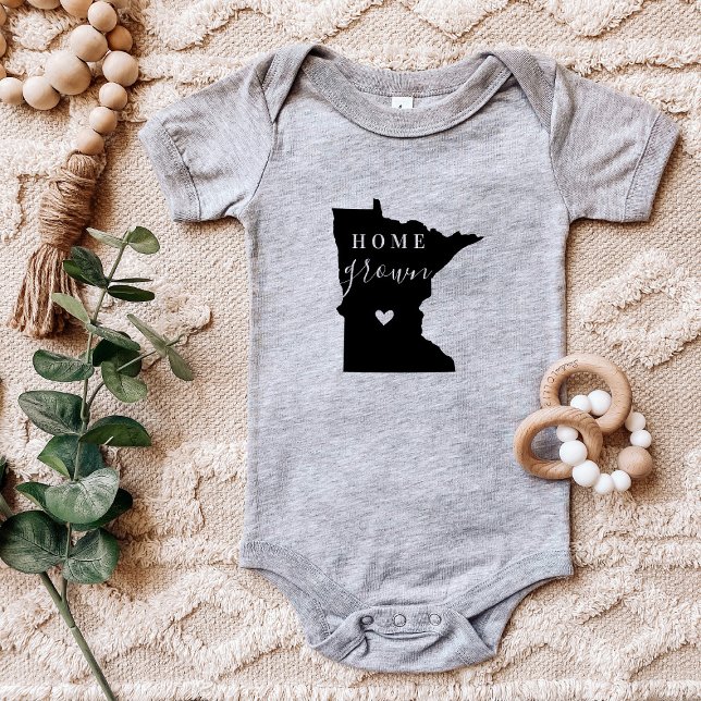 Minnesota Zuhause Grown Staat T-Shirt Baby Strampler (Von Creator hochgeladen)