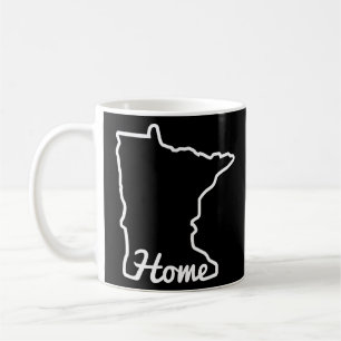 Minnesota Zuhause Mn Staats Karte Minnesotan Kaffeetasse