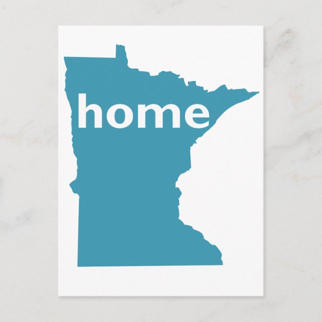 Minnesota Zuhause Postkarte (Vorderseite)