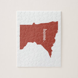Minnesota Zuhause Silhouette Staat Karte Puzzle