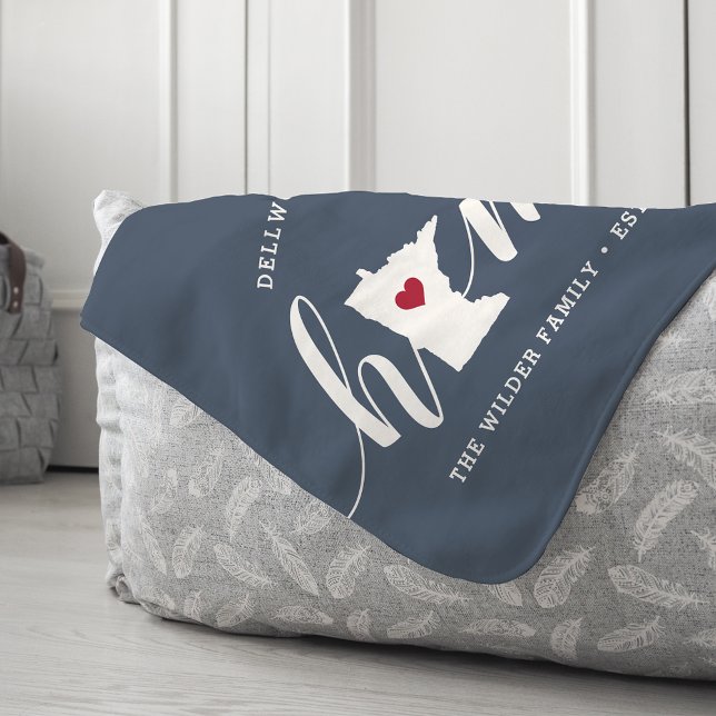 Minnesota Zuhause Staat Personalisiert Sherpadecke (Von Creator hochgeladen)