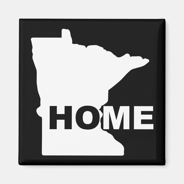 Minnesota Zuhause weg vom Staat Kühlschrankmagnet Magnet (Vorne)