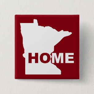 Minnesota - Zuhause weg von State-Button-Abzeichen Button