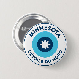 Minnesotan L'Étoile Du Nord Roundel Button