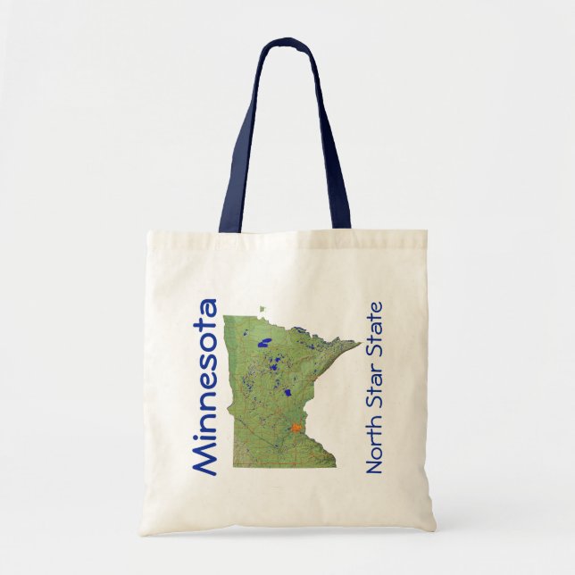 Minnesotan Map Bag Tragetasche (Vorne)
