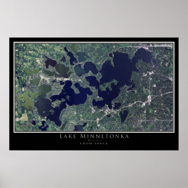 Minnetonka-Minnesota-Satellitenposter Poster (Vorne)