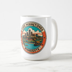 Minnetonka-See, Minnesota Angeln und Bootfahren Kaffeetasse