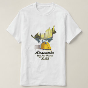 Minnewaska Staat Park New York Reiseplakat. T-Shirt