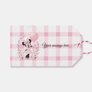 Minnie Maus bearbeitbare Party-Geschenkanhänger Geschenkanhänger