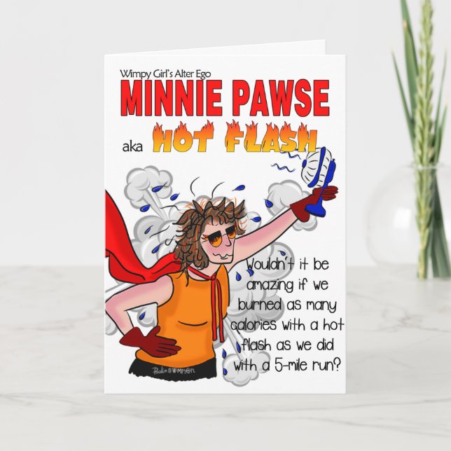 Minnie Pawse - Welttag der Menopause Karte (Vorderseite)