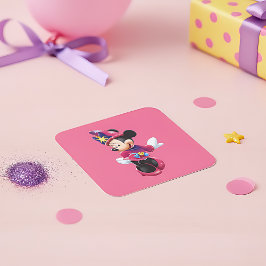 Minnie Quadratischer Aufkleber