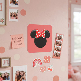 Minnie quadratischer aufkleber