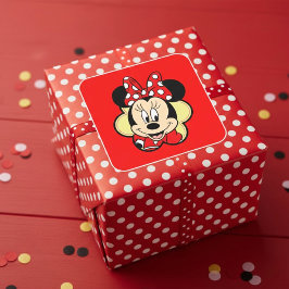 Minnie Quadratischer Aufkleber