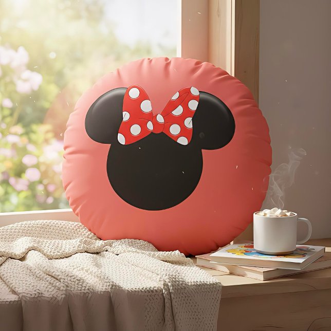 Minnie Rundes Kissen (Von Creator hochgeladen)