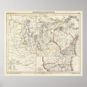 Minnisota and Wisconsin Poster