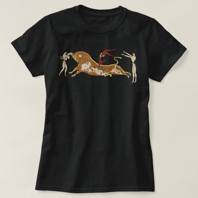 Minoan Bull Leaping T-Shirt (Design vorne)