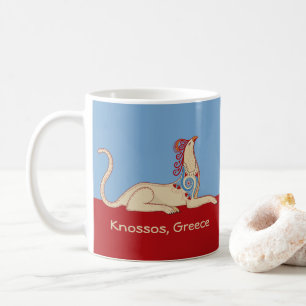 Minoan Griffin von der Knossos Throne Room Fresco Kaffeetasse