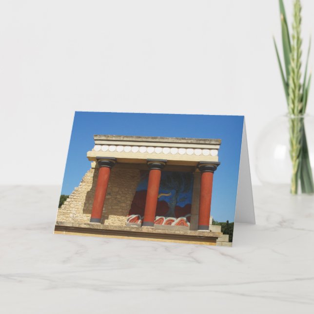 Minoan Palace of Knossos Karte (Vorderseite)