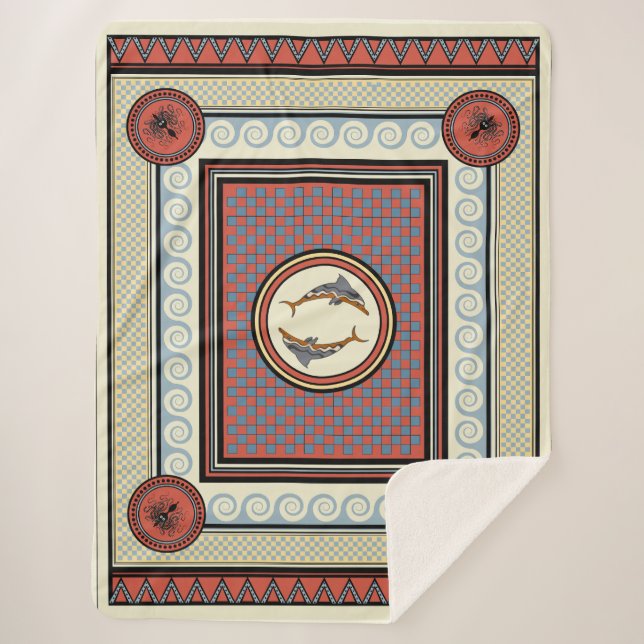 Minoan Palace Sherpa Blanket Sherpadecke (Vorderseite)