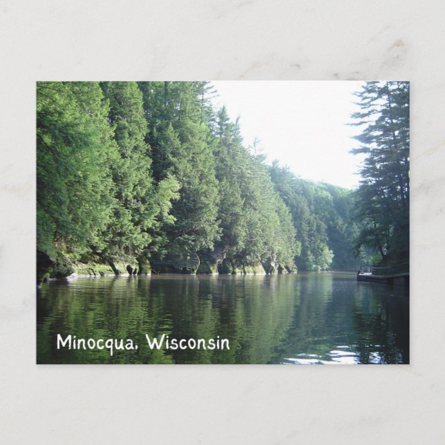 Minocqua Wisconsin Seen Postkarte (Vorderseite)
