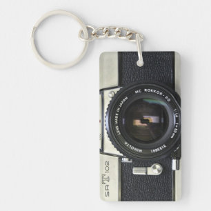 Minolta Vintage-Kamera-Acryl-Schlüsselanhänger Schlüsselanhänger