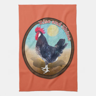 Minorca Hahn Rise and Shine Vintage Oval Geschirrtuch