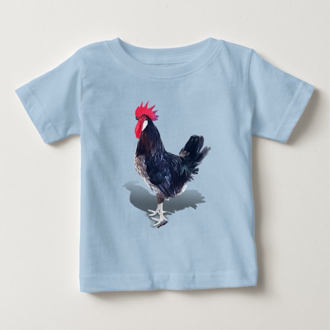 Minorca Rooster Baby T-shirt (Vorderseite)