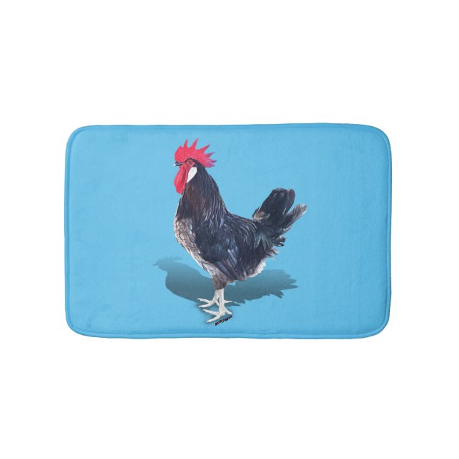 Minorca Rooster Badematte (Vorderseite)