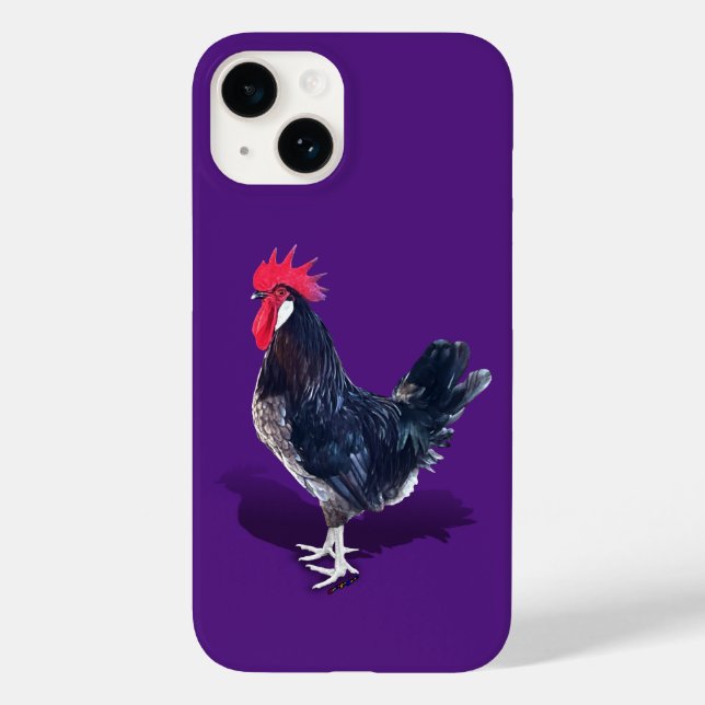 Minorca Rooster Case-Mate iPhone Hülle (Rückseite)