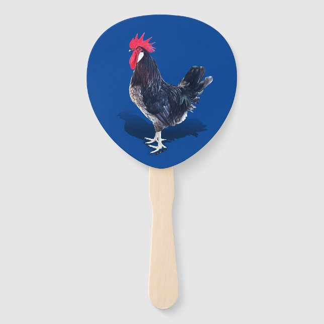 Minorca Rooster Fächer (Vorderseite)