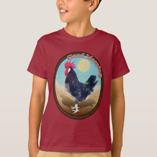 Minorca Rooster Guten Morgen Vintages Oval T-Shirt