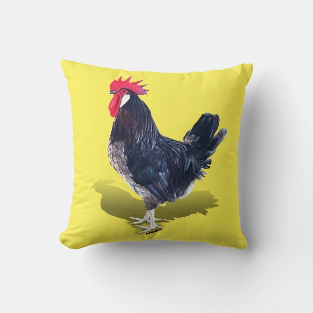 Minorca Rooster Kissen (Vorderseite)