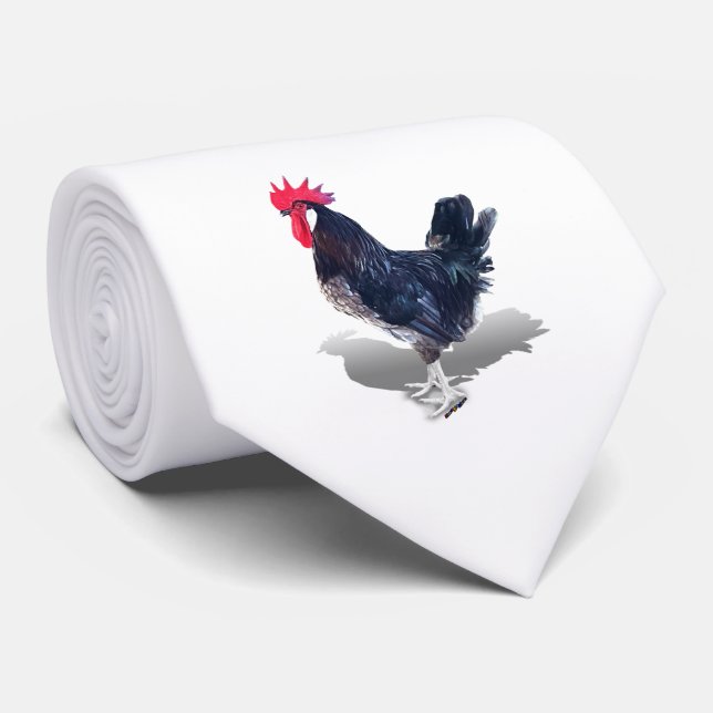 Minorca Rooster Krawatte (Gerollt)