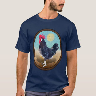 Minorca Rooster Vintag Oval T-Shirt