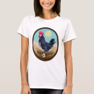 Minorca Rooster Vintag Oval T-Shirt