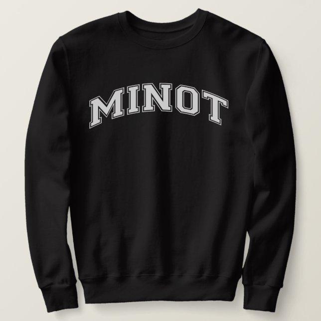 MINOT University Style Sweater America Uni Sweatshirt (Design vorne)