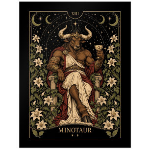 Minotaur, Sternenlicht-Tarot-Kunst Postkarte