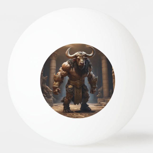 Minotaur Tischtennisball (Vorderseite)