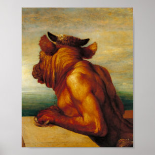 Minotaur (von George Frederic Watts) Poster