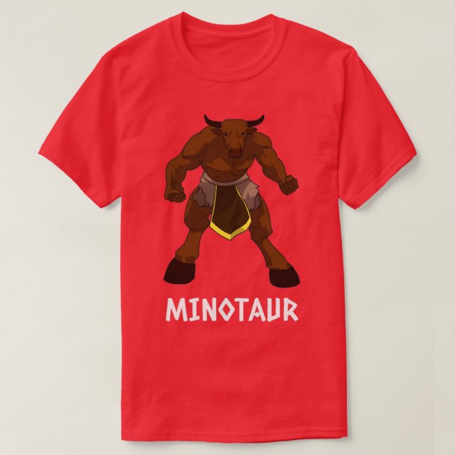 Minotaurus für Menschen, die die griechische Mytho T-Shirt (Design vorne)