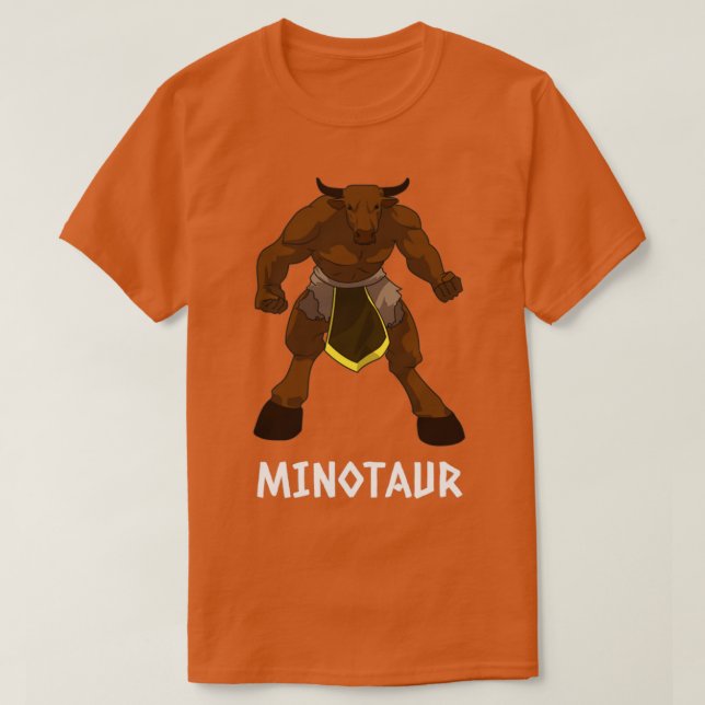 Minotaurus für Menschen, die die griechische Mytho T-Shirt (Design vorne)