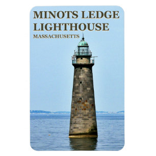 Minots Ledge Leuchtturm, Massachusetts FotoMagnet Magnet