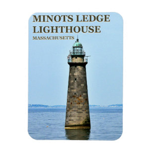Minots Ledge Leuchtturm, Massachusetts FotoMagnet Magnet