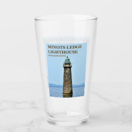 Minots Ledge Leuchtturm, Massachusetts Pint Glass Glas