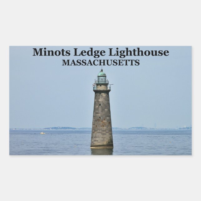 Minots Ledge Leuchtturm, Massachusetts Stickers (Vorderseite)