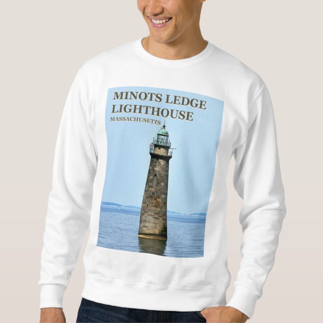 Minots Ledge Lighthouse, Cohassett Massachusetts Sweatshirt (Vorderseite)
