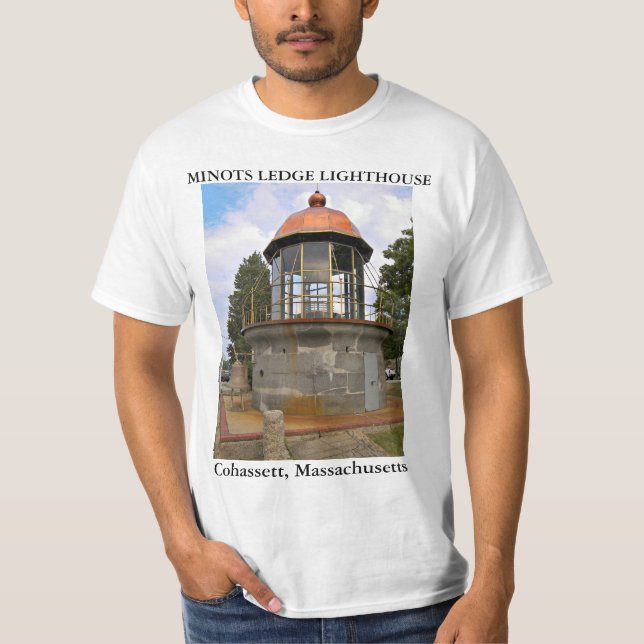 Minots Ledge Lighthouse, Cohassett Massachusetts T-Shirt (Vorderseite)