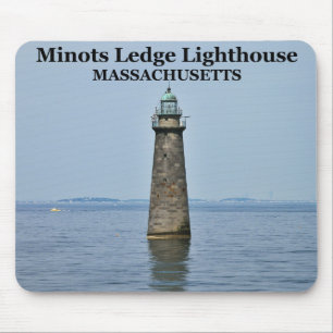 Minots Ledge Lighthouse, Massachusetts Mousepad