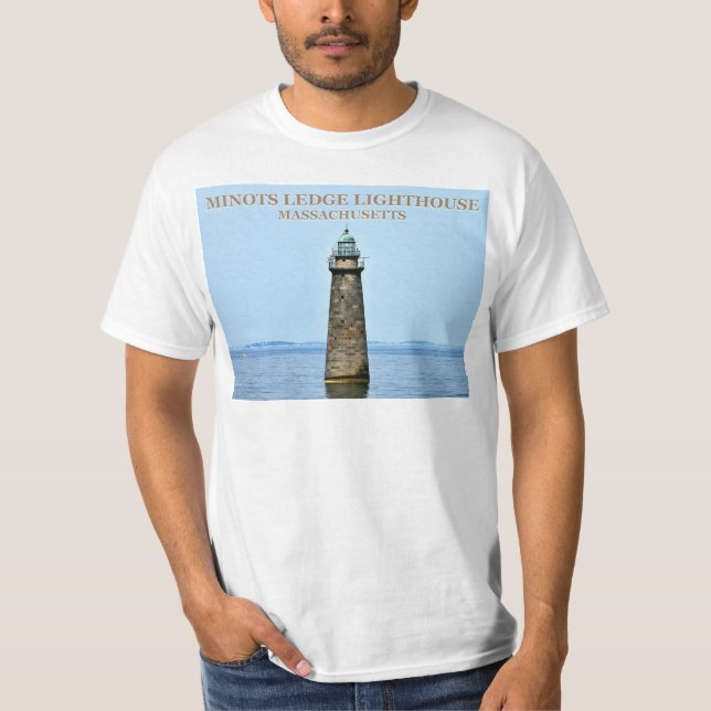 Minots Ledge Lighthouse, Massachusetts T - Shirt (Vorderseite)