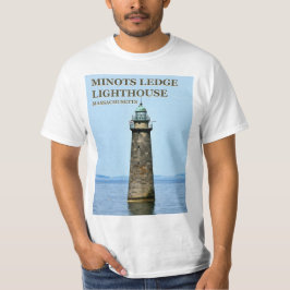 Minots Ledge Lighthouse, Massachusetts T - Shirt